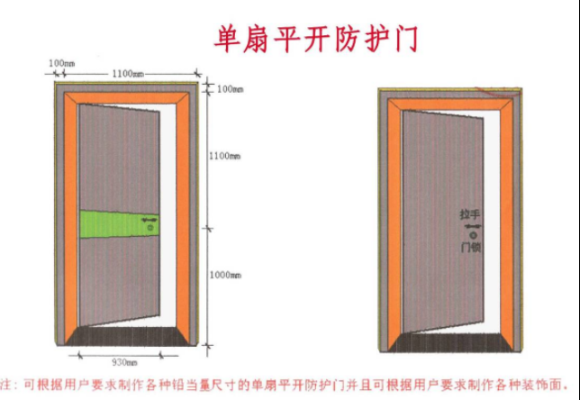 天门2mmpb防护铅门